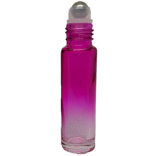 10ml Pink Clear Roller Bottle