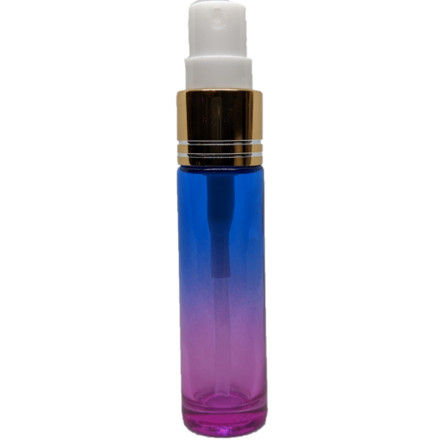10ml Spray Bottle Blue Pink Gold Lid