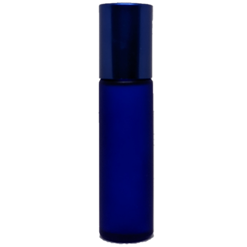 10ml Frosted Blue with Blue Lid